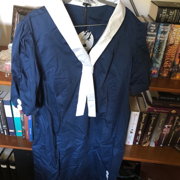 SOLD**BNWT Hell Bunny 1940s Dress Adorable Details - Picture 3 of 6